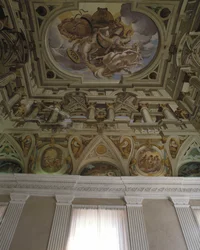De val van Phaeton (1625) - Fresco en trompe l