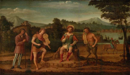 Het Oordeel van Midas. De Muzikale Wedstrijd tussen Apollo en Marsyas