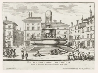 Fontana del Pantheon op Piazza della Rotonda te Rome