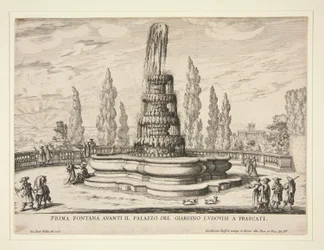 Fontein in de Tuinen van het Ludovisi Paleis in Frascati