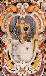 Kathedraal van San Cataldo, kapel van San Cataldo, altaar van de heilige, detail, Taranto, Puglia (foto)