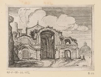Resten van de Thermen van Diocletianus te Rome