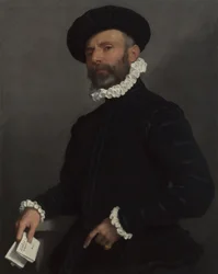 Portret van een man met een brief (L