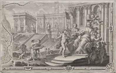 Nieuwe Plattegrond van Rome Uitgegeven door Giambattista Nolli in het Jaar 1748, bekend als La Pianta Grande di Roma