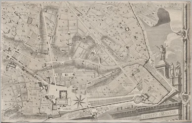 Nieuwe Plattegrond van Rome Uitgegeven door Giambattista Nolli in het Jaar 1748, bekend als La Pianta Grande di Roma
