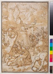 De steniging van St. Stefanus, begin 17e eeuw