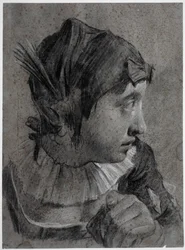 Hoofd van een jong meisje (Barbara Piazzetta?)