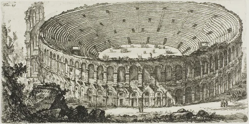 Amfitheater van Verona, plaat 25 uit Enkele Zichten op Triomfbogen en andere monumenten