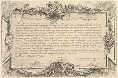 Opdracht aan Giovanni Bottari, ca. 1748