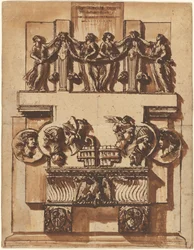 Fantasie van een Magnifiek Wandmonument