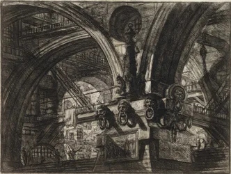 Uit de serie De denkbeeldige gevangenissen (Le Carceri d