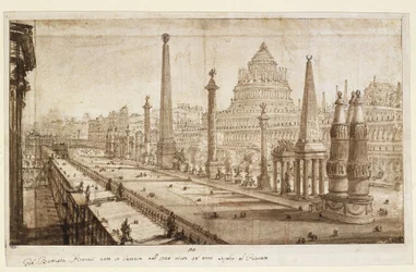 Ideale reconstructie van het Circus Maximus