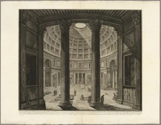 Interieur van het Pantheon, uit Zichten van Rome