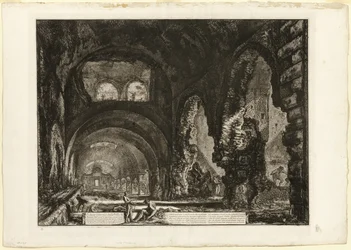 Interieur van de Villa van Maecenas, uit Zichten van Rome