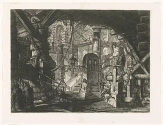 Pier met kettingen