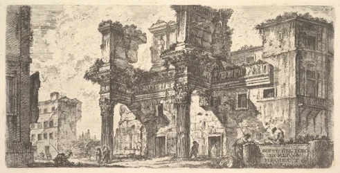 Deel van het Forum van Nerva (plaat 1)