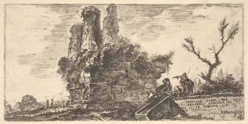 Graf van de drie Curiatii broers in Albano