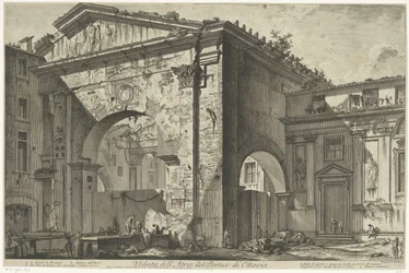 Porticus van Octavia te Rome (Gezichten op Rome)