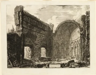 Resten van een kamer behorend bij het Praetoriaanse Fort in Hadrian