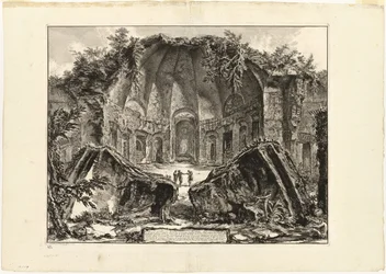 Overblijfselen van de tempel van de god Canopus in Hadrianus