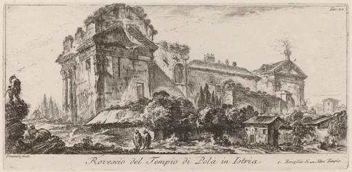 Achterkant van de Tempel van Pola in Istrië