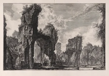 Rovine del Sisto, o sia della gran sala delle Terme Antoniniane, uit Vedute di Roma