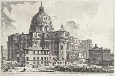 Sint-Pietersbasiliek vanaf Piazza della Sagrestia