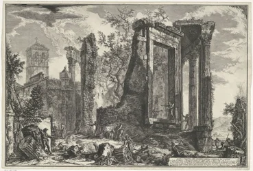 Tempel van Vesta en de Tempel van de Tiburtijnse Sibille in Tivoli