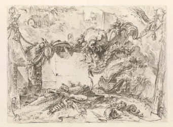 De monumentale tablet, uit Grotteschi (Grotesken)