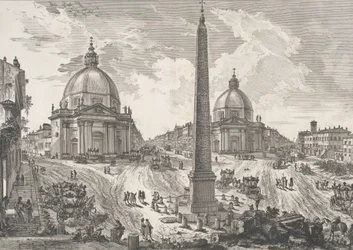 De Piazza del Popolo, ca. 1750