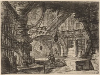 De pier met kettingen
