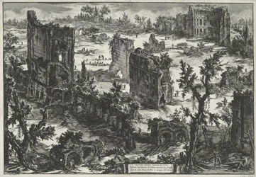 Thermen van Trajanus te Rome (Gezichten op Rome)