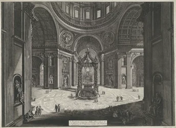 Transept van de Sint-Pietersbasiliek te Vaticaanstad