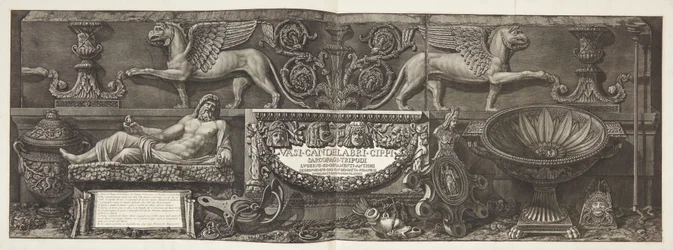 "Vasi, candelabri, cippi, sarcophagi ...", titelpagina van deel I
