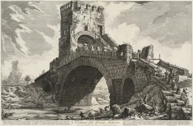 Gezicht op de Ponte Salario
