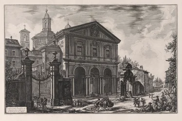 Veduta della Basilica di S. Sebastiano fuori delle mura di Roma, su la Via Appia