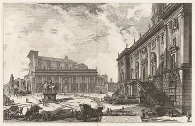 Veduta della Piazza del Campidoglio, uit Vedute di Roma