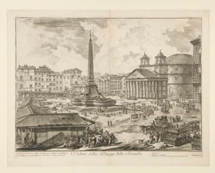 Uitzicht op het Piazza della Rotonda, uit Vedute di Roma