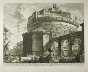 Uitzicht op het Mausoleum van Keizer Hadrianus (nu Castel Sant