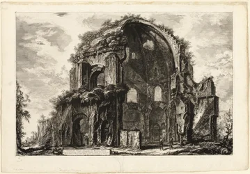 Zicht op de Achtzijdige Tempel van Minerva Medica, uit Zichten op Rome
