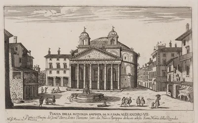 Uitzicht op het Pantheon, c.1778-92 (ets)