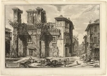 Uitzicht op de Resten van het Forum van Nerva, uit Zichten op Rome