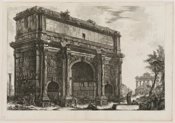 Gezicht op Septimius Severus