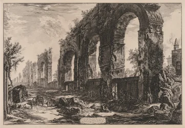 Zichten op Rome: Het aquaduct van Nero, 1775