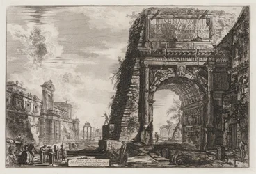 Gezichten van Rome: De Boog van Titus, 1776