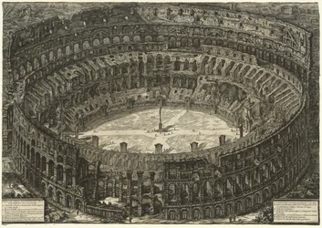Gezichten van Rome: Het Colosseum, 1776
