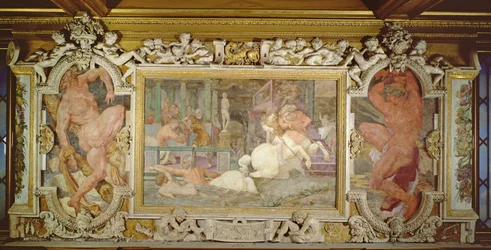 De opvoeding van Achilles (detail)