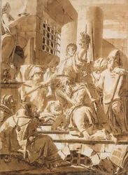 Onthoofding van twee mannelijke heiligen, 1696-1770