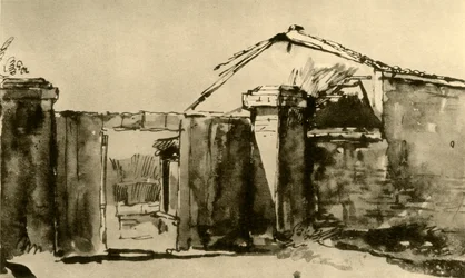 Ingang van een Boerderij, midden 18e eeuw, 1928