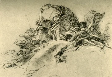 God de Vader en Engelen, ca. 1754, 1928